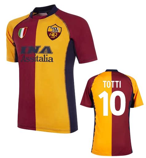 As Roma Retro Maglia Totti Champions League Storica