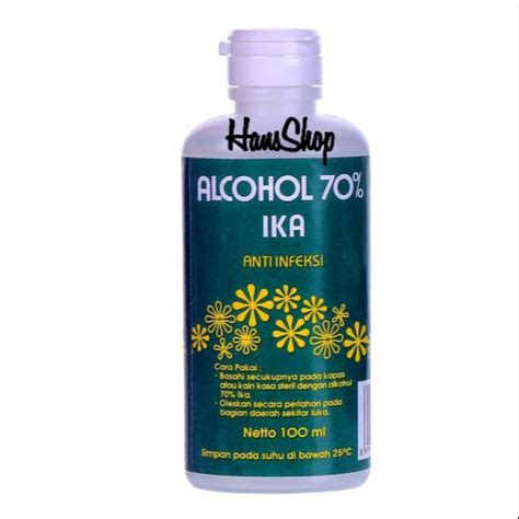 Jual Alkohol 70 IKA 100ml PT Ikapharmindo Putramas Shopee Indonesia