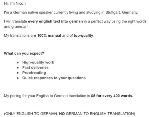 Translate Every English Text To German In A Perfect Way By Nicooehrle