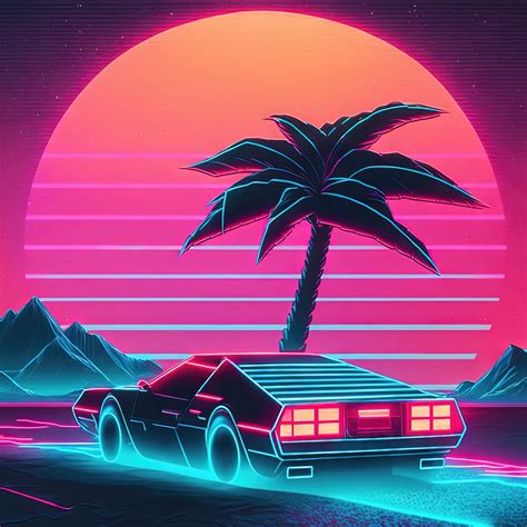 Neon Wallpaper 4K, Outrun, RetroWave art, Synthwave