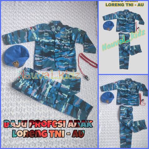 Jual Baju Kostum Profesi Loreng Tni Au Auri Anak Kostum Karnaval