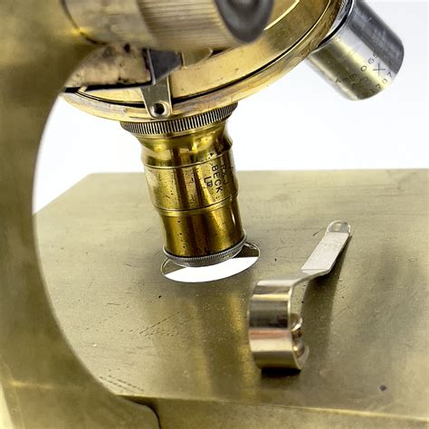 Lot 78 An Italian Brass Compound Microscope By