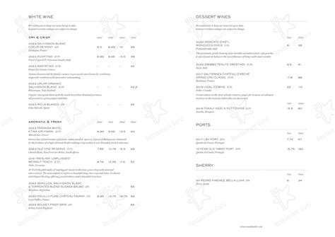 Menu at Cleaver & Wake restaurant, Nottingham