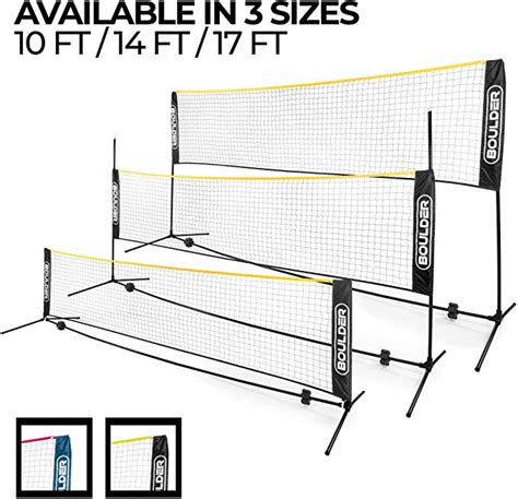 Boulder Badminton Pickleball Net Height Adjustable Portable Net For