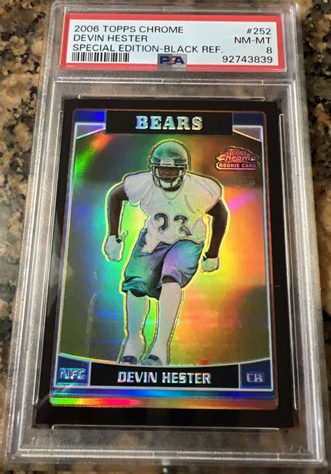 2006 Topps Chrome Devin Hester Rookie Special Edition Black Refractor