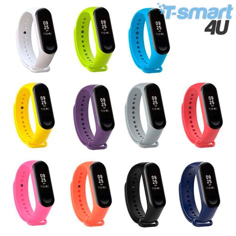 Malla Reemplazo Pulsera Xiaomi Mi Band 3 4 Silicona Correa T Smart4u