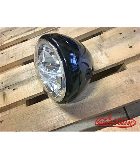 HIGHSIDER 7 Inch LED Headlight BRITISH STYLE TYPE 4 Black