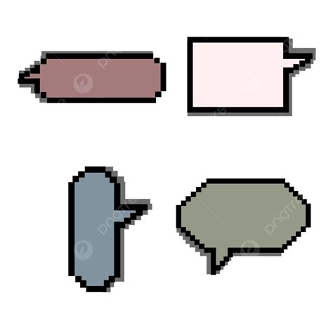 Comics Text Dialog Box White Transparent Pixel Art Text Box Dialog