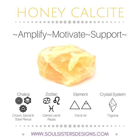 Honey Calcite Healing Crystal Crystals Healing Properties Honey