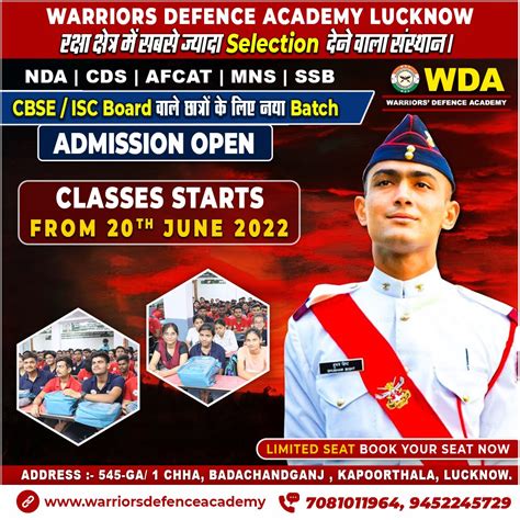 Best Nda Coaching In Uttar Pradesh Warriors Defence Academy Best