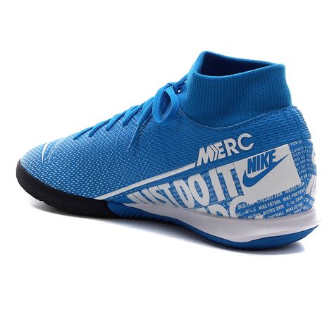 Chuteira Futsal Nike Mercurial Superfly 7 Academy In Azul E Branco