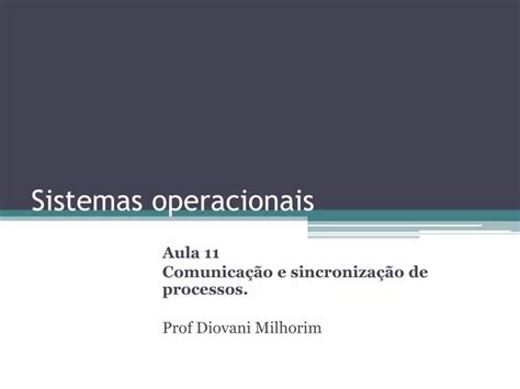 Ppt Sistemas Operacionais Powerpoint Presentation Free Download Id