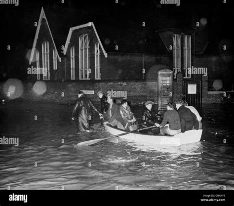 Weather - Flooding in Exmouth - Devon - 1960 Stock Photo - Alamy