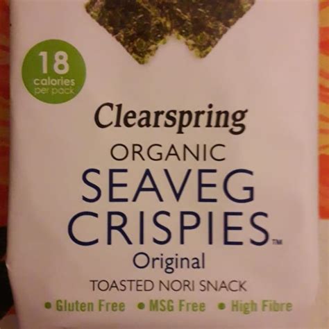 Clearspring Organic Seaveg Crispies Original Review Abillion