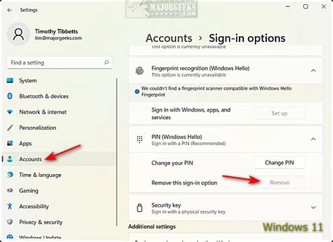 How To Disable Windows Hello Pin In Windows And Majorgeeks