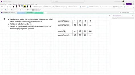 Video Uitwerkingen Vwo H Rekenen Met Een Verhoudingstabel E