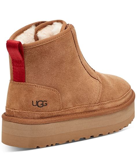 Ugg® Womens Neumel Zip Platform Booties And Reviews Booties Shoes