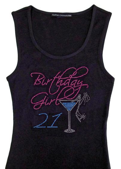 Birthday Girl Rhinestone Tshirt Birthday Girl Tank Top Girl Birthday