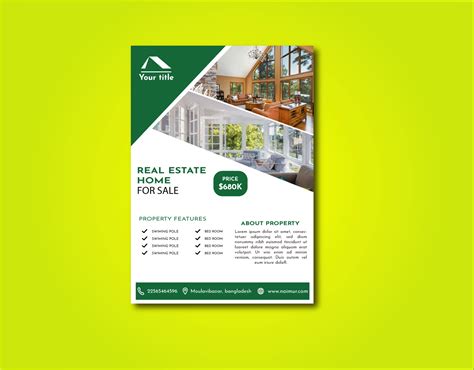 Real Estate Flyer Design by Naimur Rahman Bappy on Dribbble