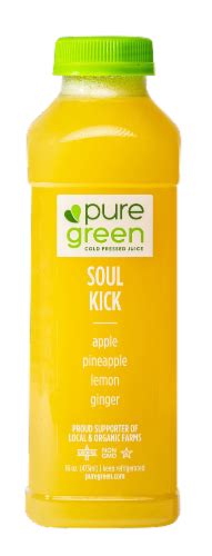 Pure Green Juice Soul Kick Cold Pressed Juice Blend 16 Oz Kroger