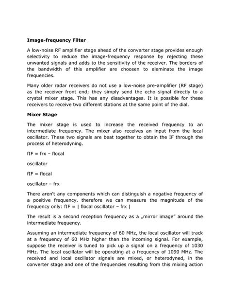 Superheterodyne Receiver Pdf