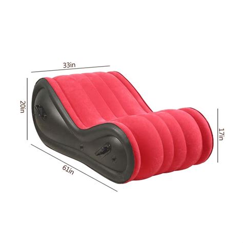 Inflatable Sofa With Cuff Kit For Bdsm And Bondage Play Sex Game