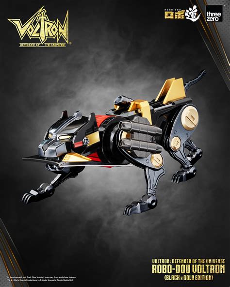 News E Anteprime Threezero Voltron Golion Black X Gold Edition