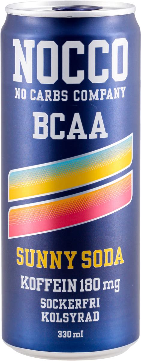 NOCCO BCAA SUNNY SODA Blago Gazirani Kofeinski Napitak 330 Ml Dm Rs