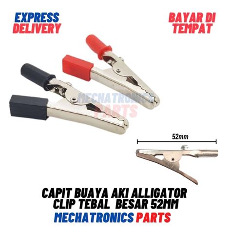 DEV 9210 CAPIT BUAYA AKI ALLIGATOR CLIP TEBAL PEGANGAN KOTAK MERAH