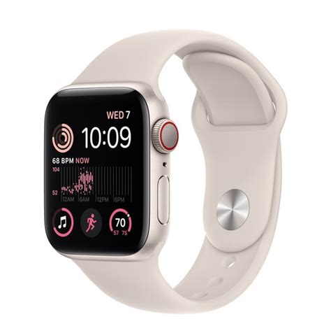 Apple Watch Se Gps Cellular Mm Starlight Aluminium Case With