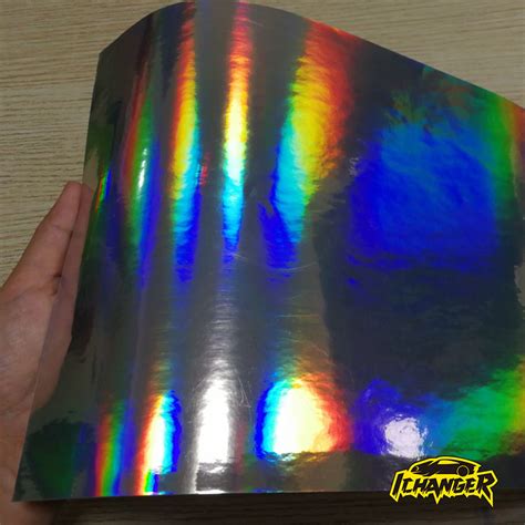 Holographic Chrome Silver Car Wrap Vinyl Film