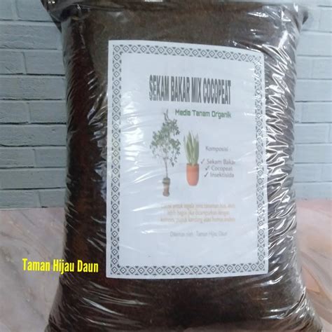 Jual Sekam Bakar Mix Cocopeat Media Tanam Organik Kemasan Kg Fk