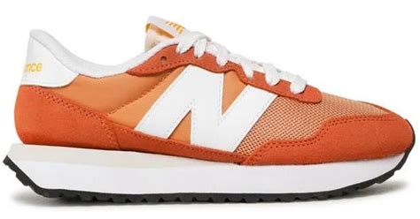 New Balance Suede 237 In Orange Save 3 Lyst Uk