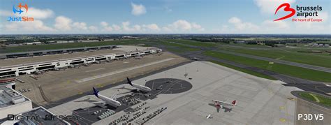 Justsim Releases Brussels Airport V For Prepar D V Fselite