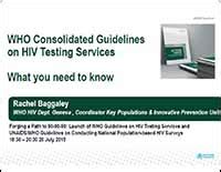 WHO Consolidated Guidelines On HIV Testing Services What You Need To