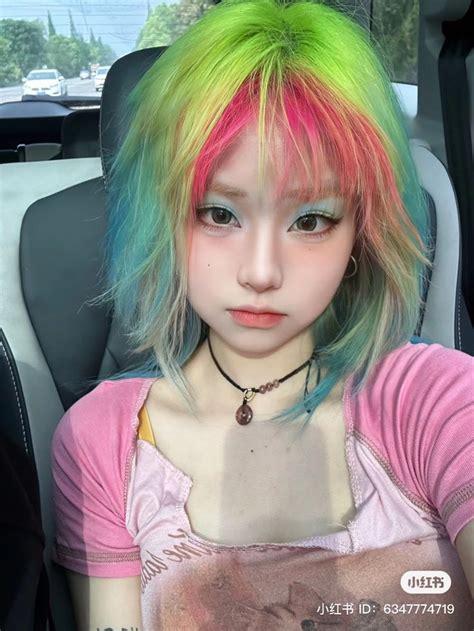 Hair Dye Harajuku Hair Pretty Hair Color Dyed Hair