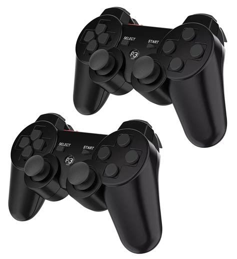 PlayStation 3 PS3 Wireless Controller Black with Vibration by Voomwa