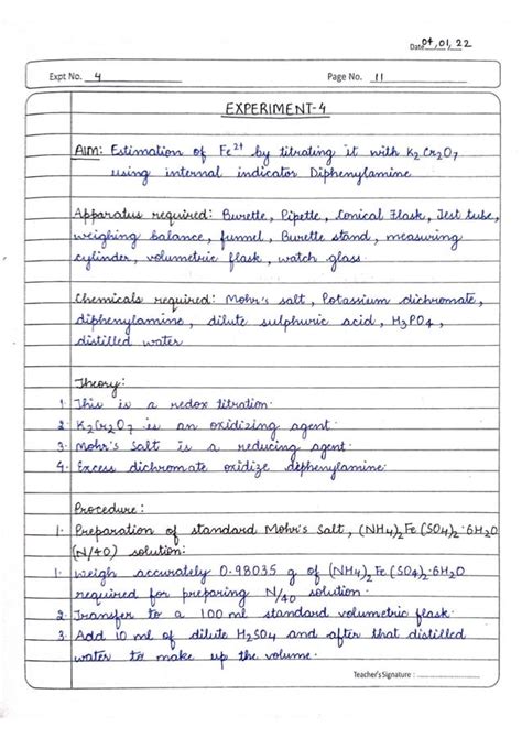 BSC 1st Year Chemistry Practical 1 Pdf