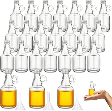 Amazon Lallisa Pcs Mini Glass Syrup Bottles Bulk Oz Maple