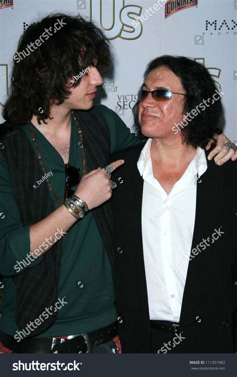 Nick Simmons And Gene Simmons At The Us Hot Hollywood 2007 Party