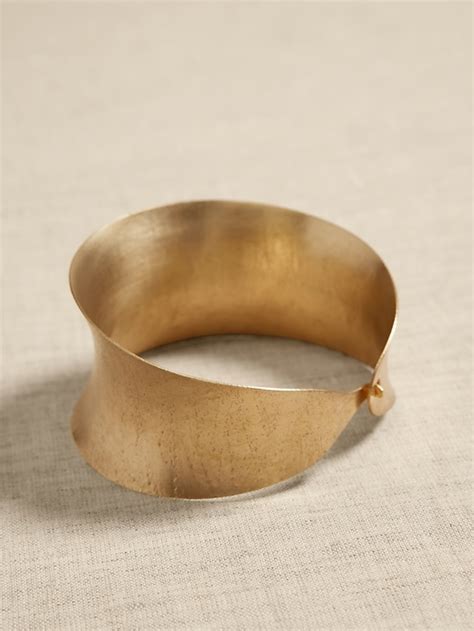 Textured Brass Cuff Bracelet By Aureus Argent Banana Republic