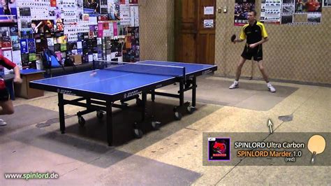 Spinlord Marder Mm Bh Chop Against Topspin On Spinlord Ultra Carbon