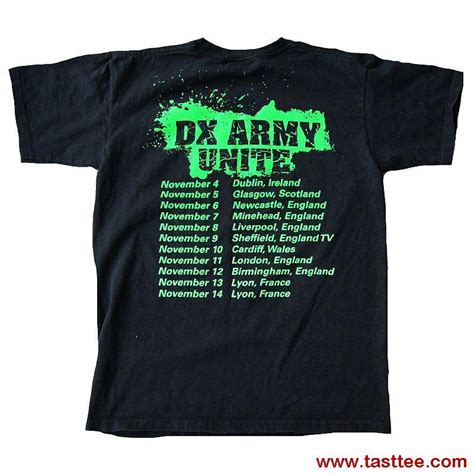 Dx Army D Generation X Wwe Wrestling Invasion Tour 2009 T Shirt Wwe