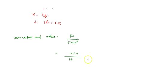 SOLVED A Bond That Matures In 12 Years Has A Par Value Of P1oO0 And