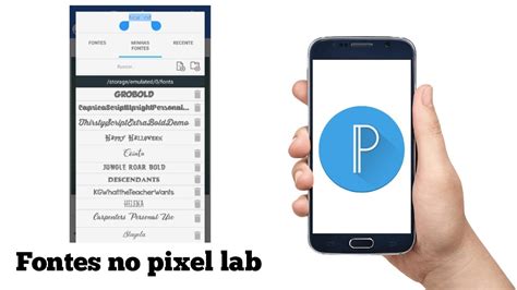 Como Adicionar Fontes No Aplicativo Pixel Lab Youtube