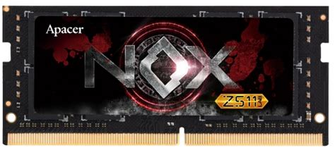 So Dimm Gb Ddr Apacer Nox Black A S G Clybdaa