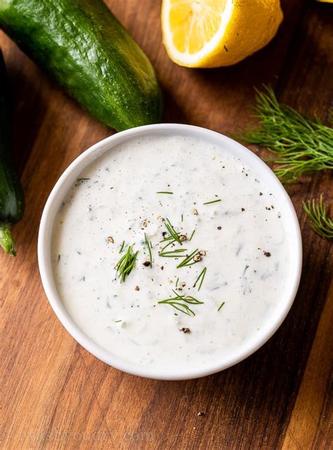 Creamy Tzatziki Sauce Recipe I Wash You Dry