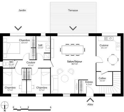 Plan Maison Plain Pied Avec Sous Sol Ventana Blog