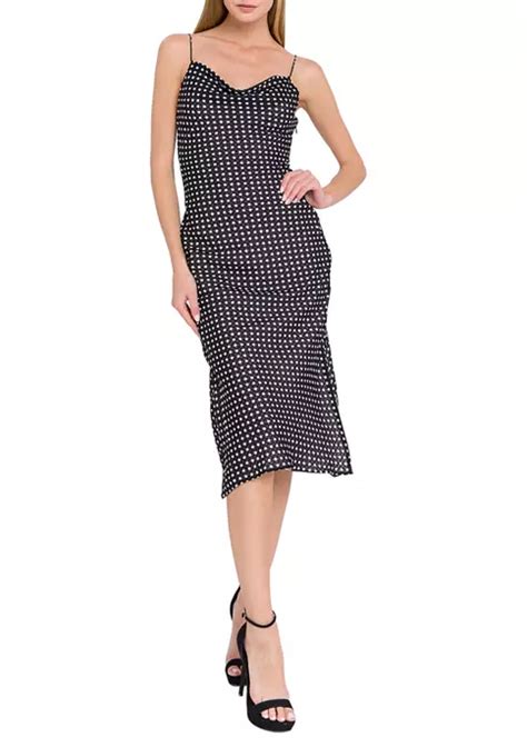 Endless Rose Womens Polka Dot Dress Belk