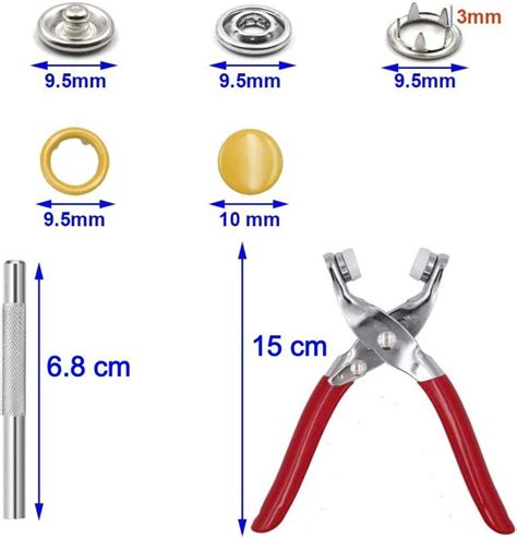 Set Maquina Para Poner Corchetes De Piezas Patronarte